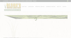 Desktop Screenshot of olsonscustomlawncare.com